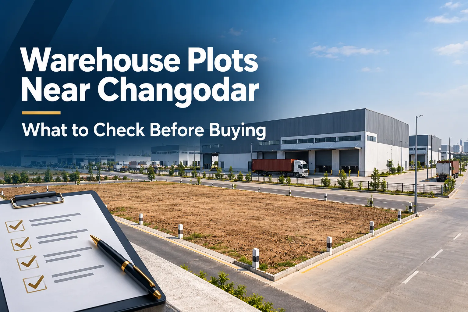 Warehouse plots near Changodar for industrial and logistics use